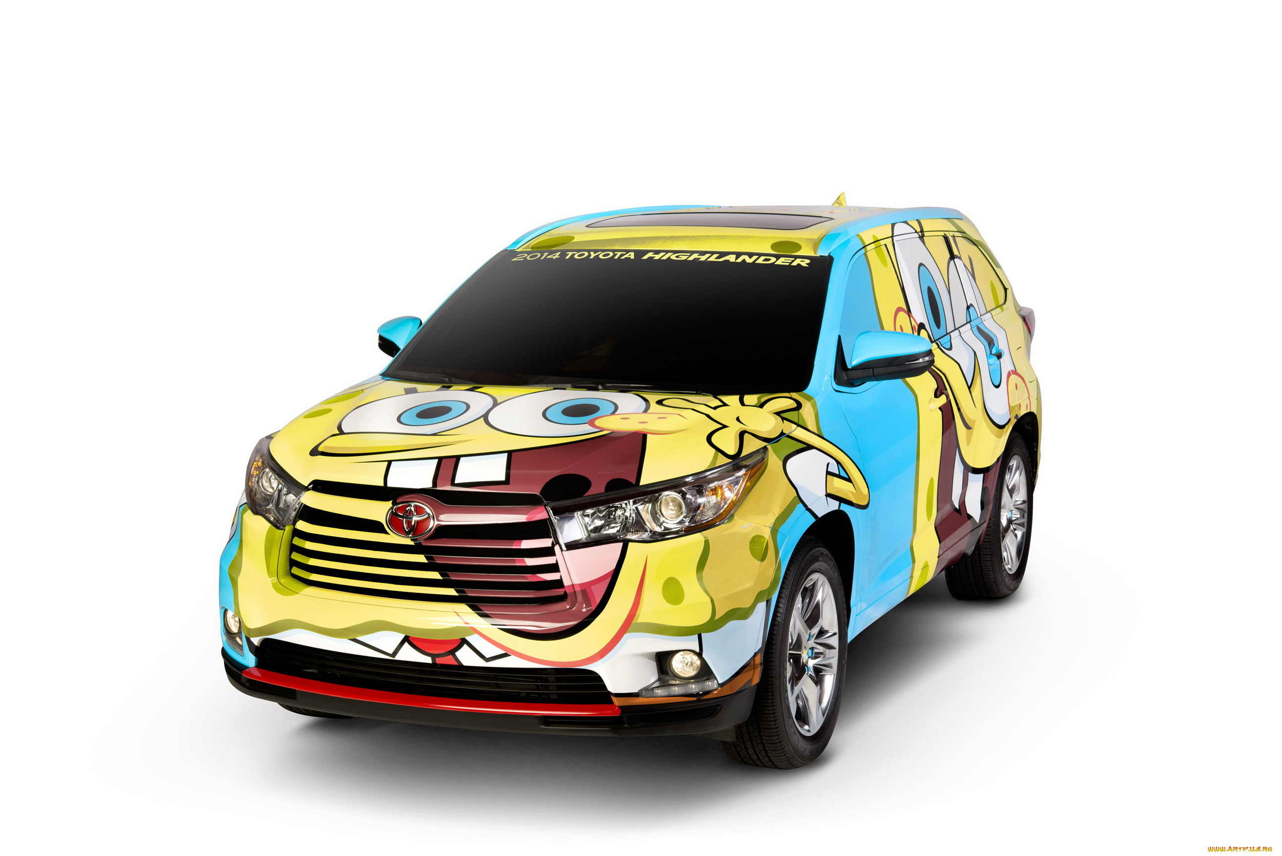 2014, toyota, highlander, spongebob, , 